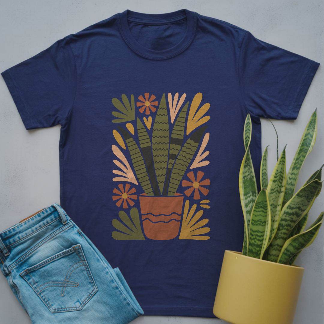 70s Snake Plant Shirt Navy / S