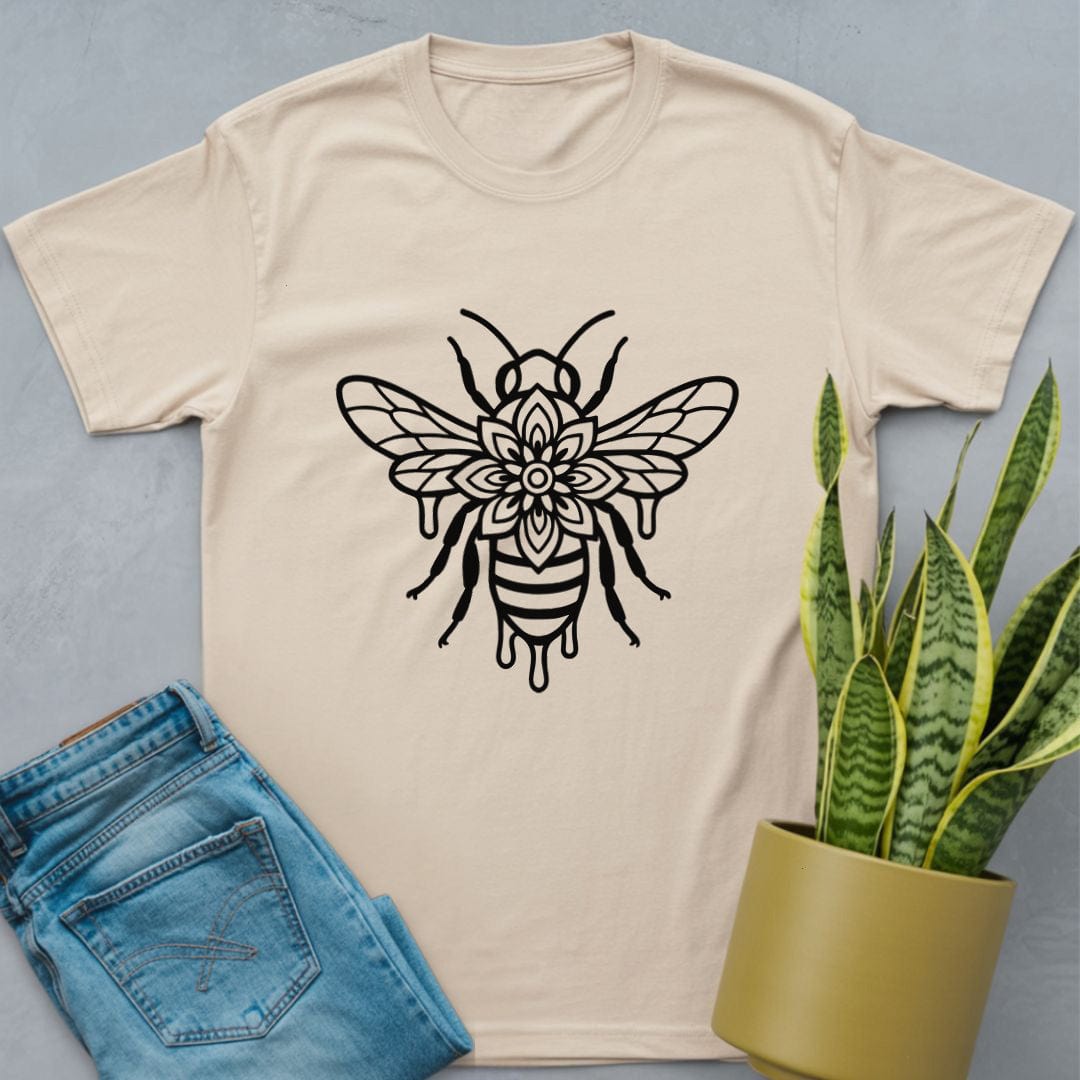 Bee Mandala Shirt Natural / S