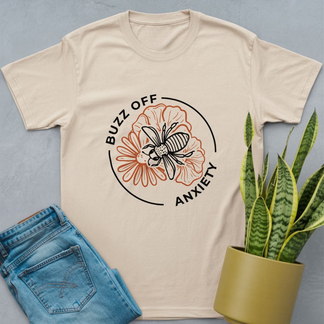 Buzz Off Anxiety Shirt Natural / S