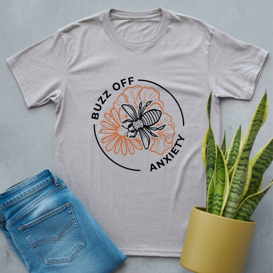 Buzz Off Anxiety Shirt Sport Grey / S