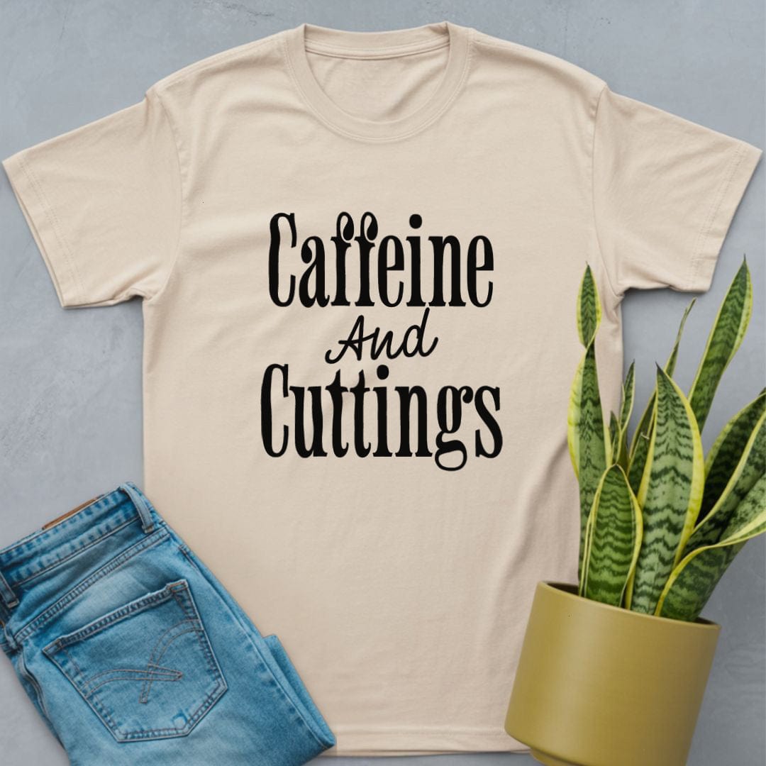 Caffeine and Cuttings Shirt Natural / S
