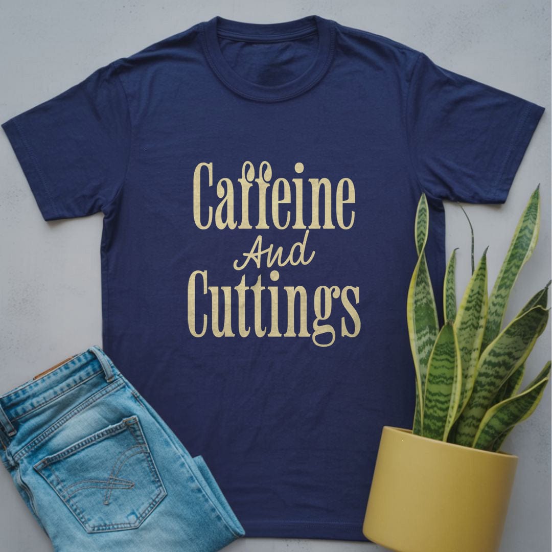 Caffeine and Cuttings Shirt Navy / S