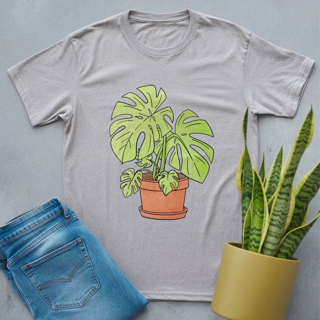 Colorful Monstera Shirt Sport Grey / S