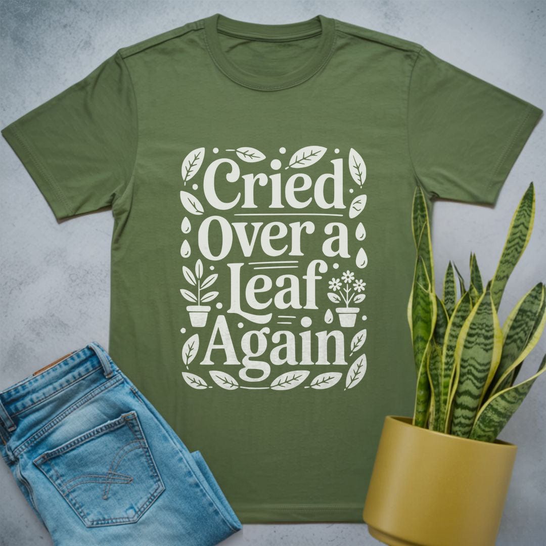 Cried Over a Leaf Shirt Military Green / S
