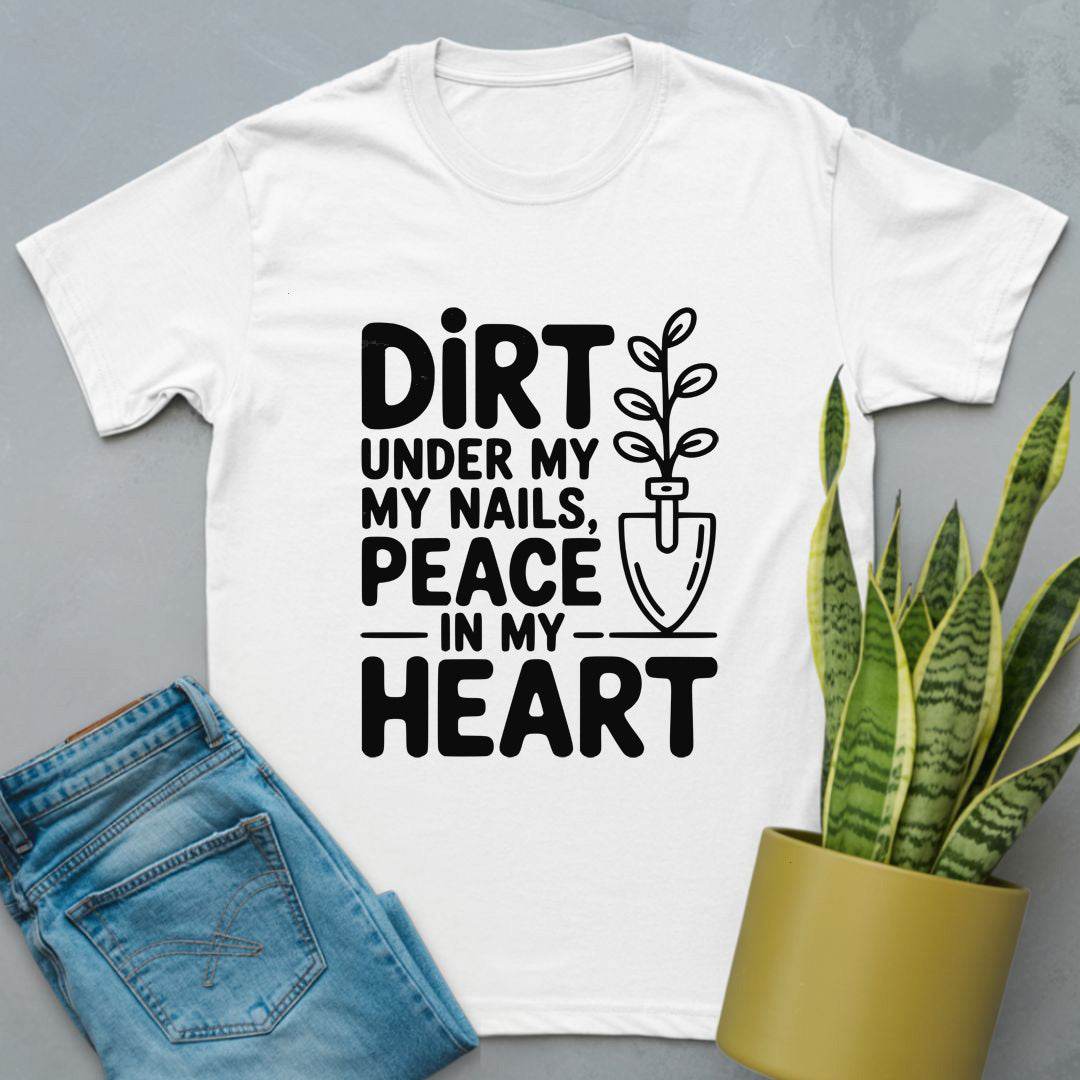Dirt & Peace Plant Lover Shirt White