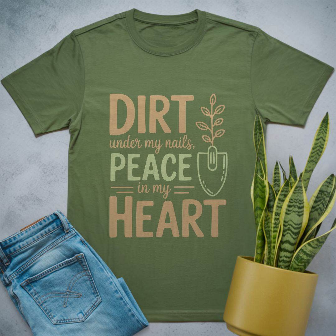 Dirt & Peace Colored Shirt Military Green / S