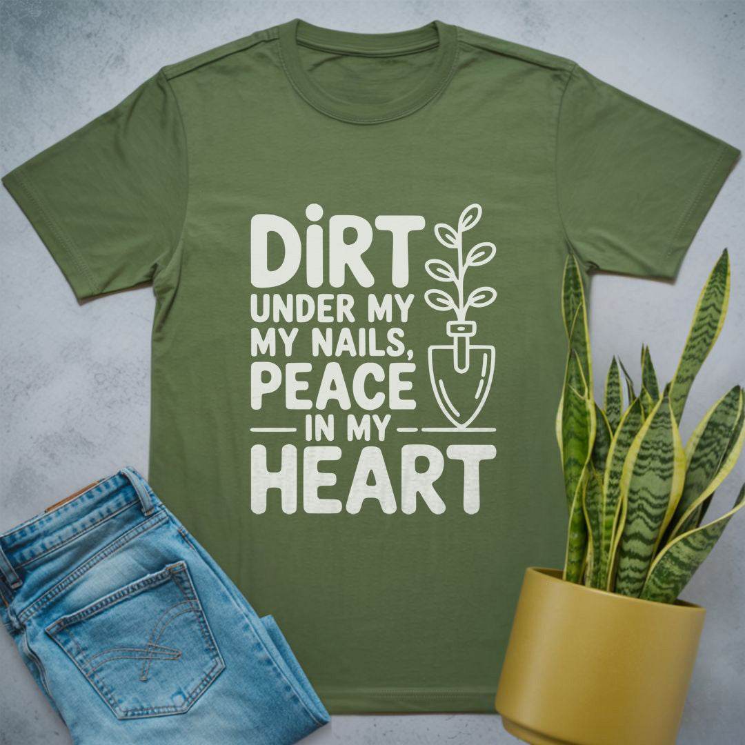 Dirt & Peace Plant Lover Shirt Military Green / S