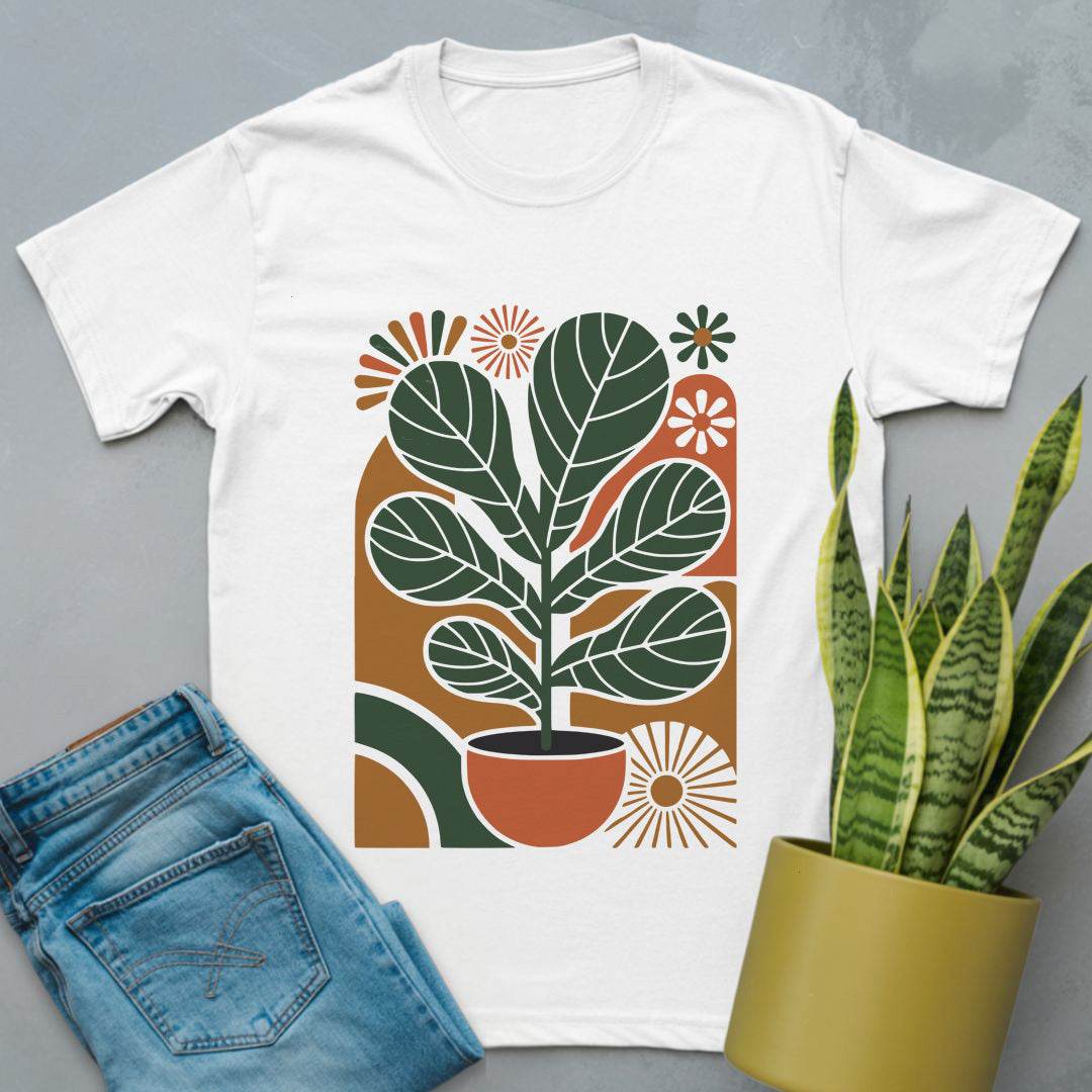 Fiddle Leaf Fig Graphic Shirt White / S