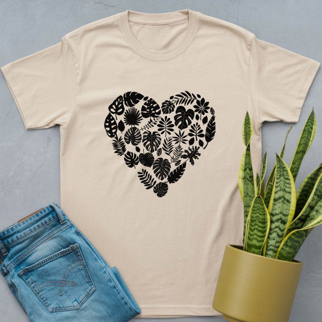 Heart Shaped Houseplant Shirt Natural / S