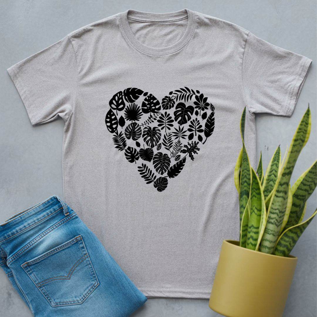 Heart Shaped Houseplant Shirt Sport Grey / S