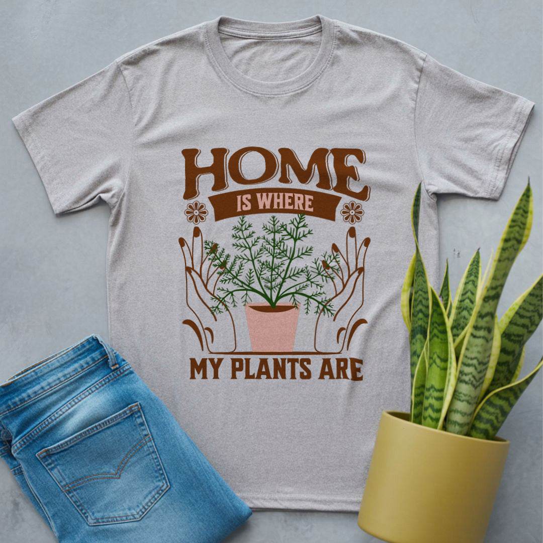 Home Is Where My Plants Are Shirt Sport Grey / S