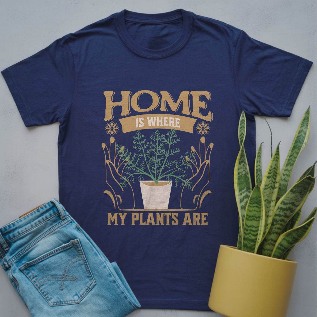 Home Is Where My Plants Are Shirt Navy / S