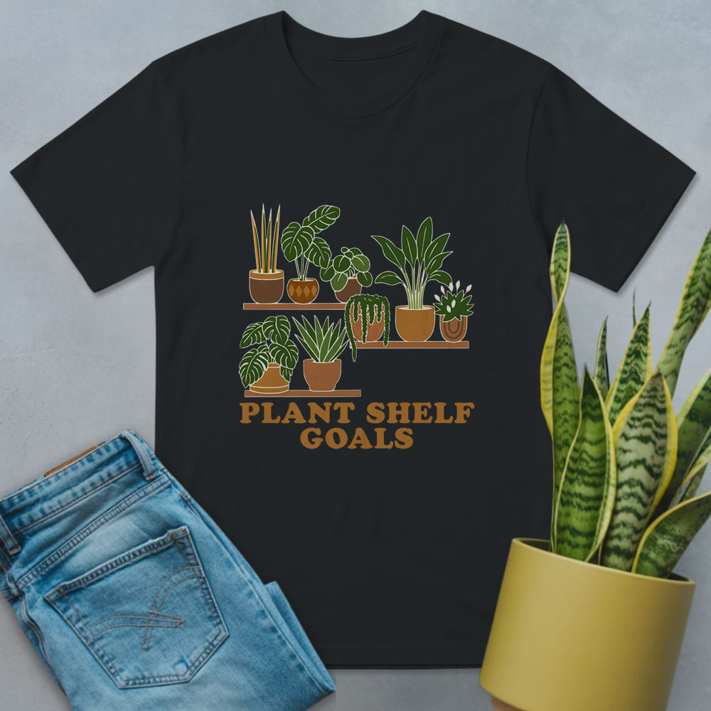 Houseplant Shelf Vibes Shirt Black