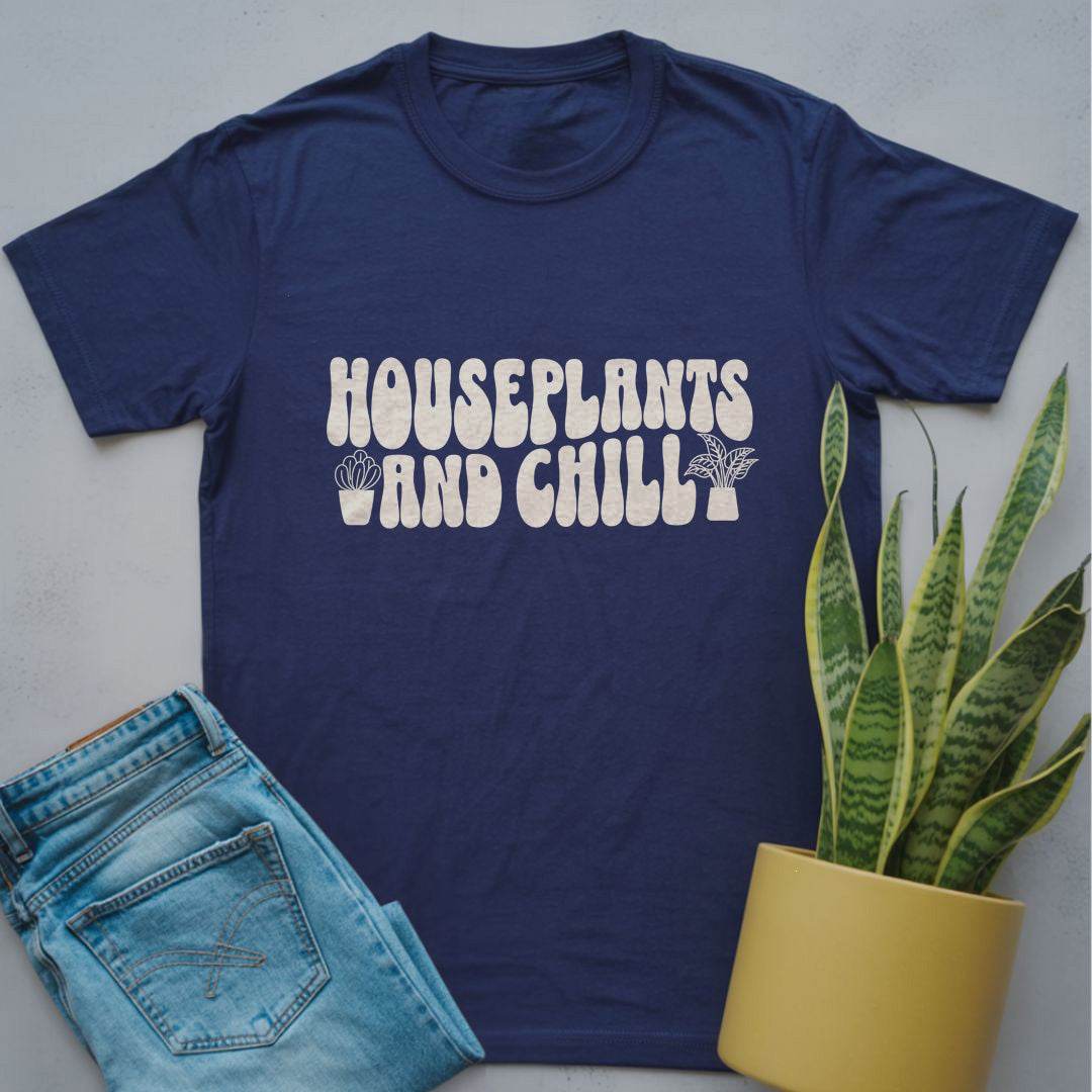 Houseplants and Chill Shirt Navy / S