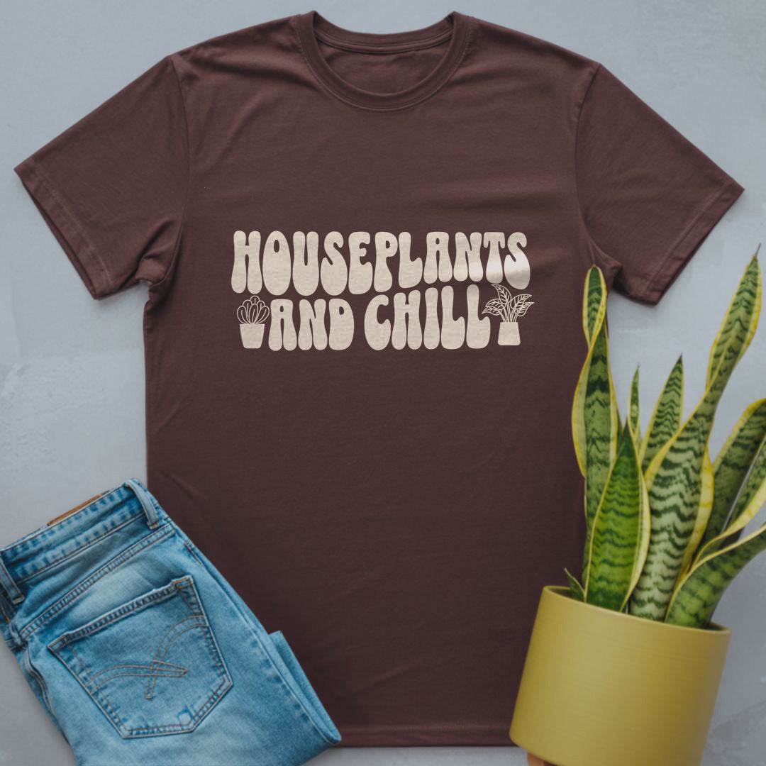 Houseplants and Chill Shirt Dark Chocolate / S