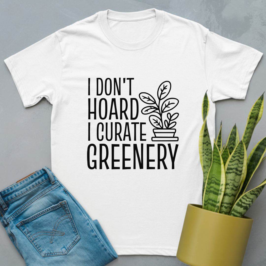 I Curate Greenery Shirt White / S