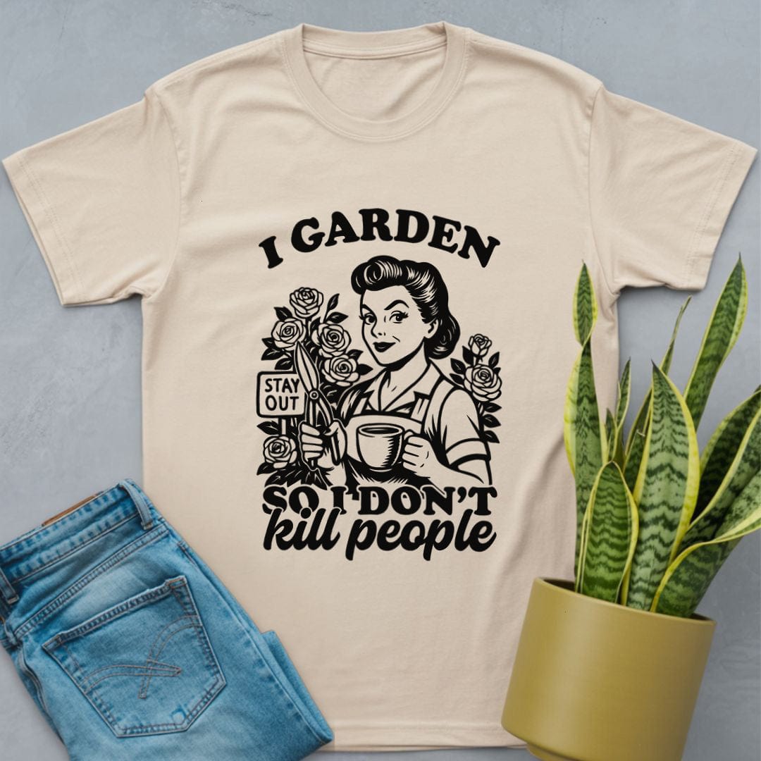 I Garden For Sanity Shirt Natural / S