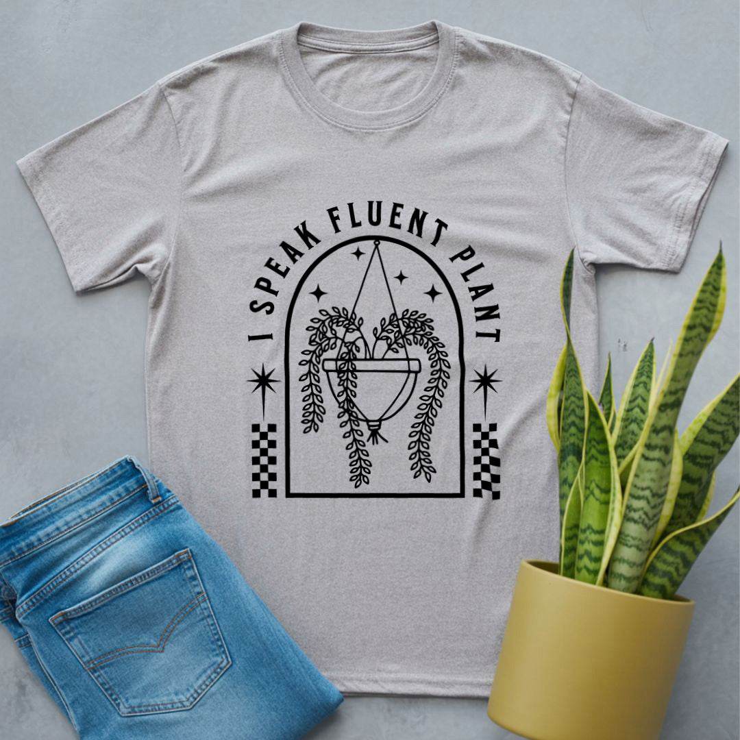 I Speak Fluent Plant Shirt Sport Grey / S