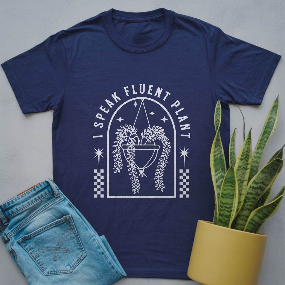 I Speak Fluent Plant Shirt Navy / S