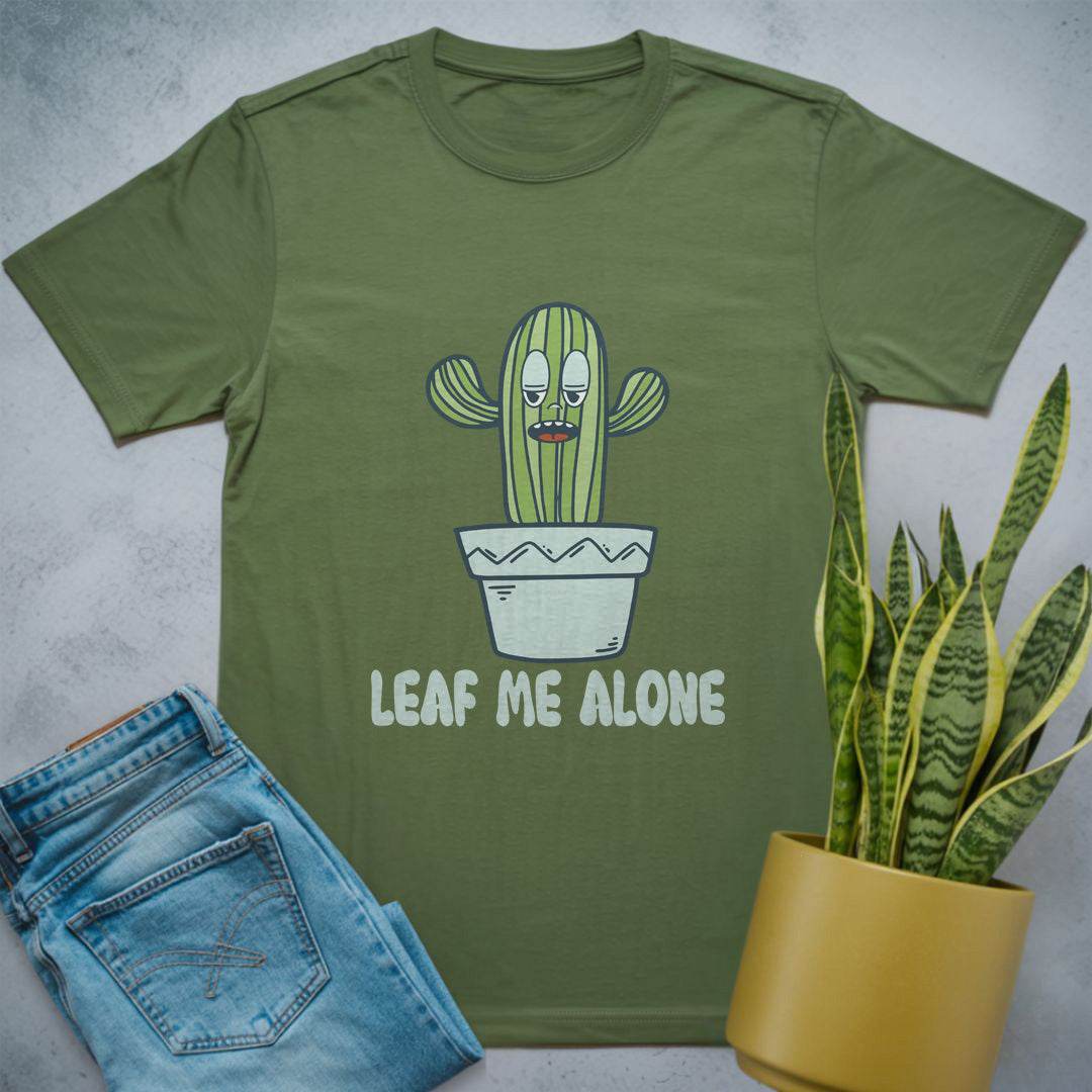 Leaf Me Alone Shirt Military Green / S