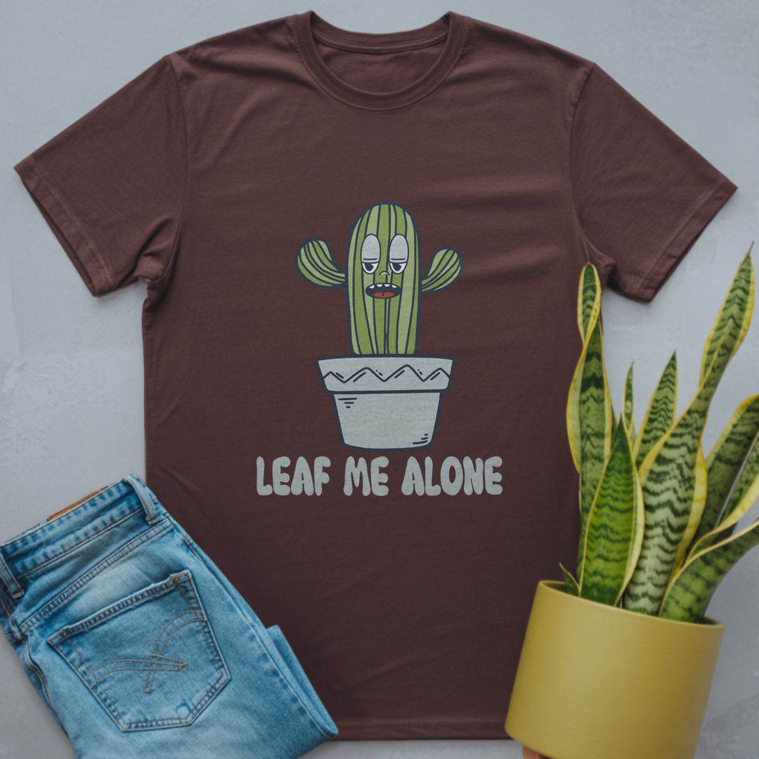Leaf Me Alone Shirt Dark Chocolate / S