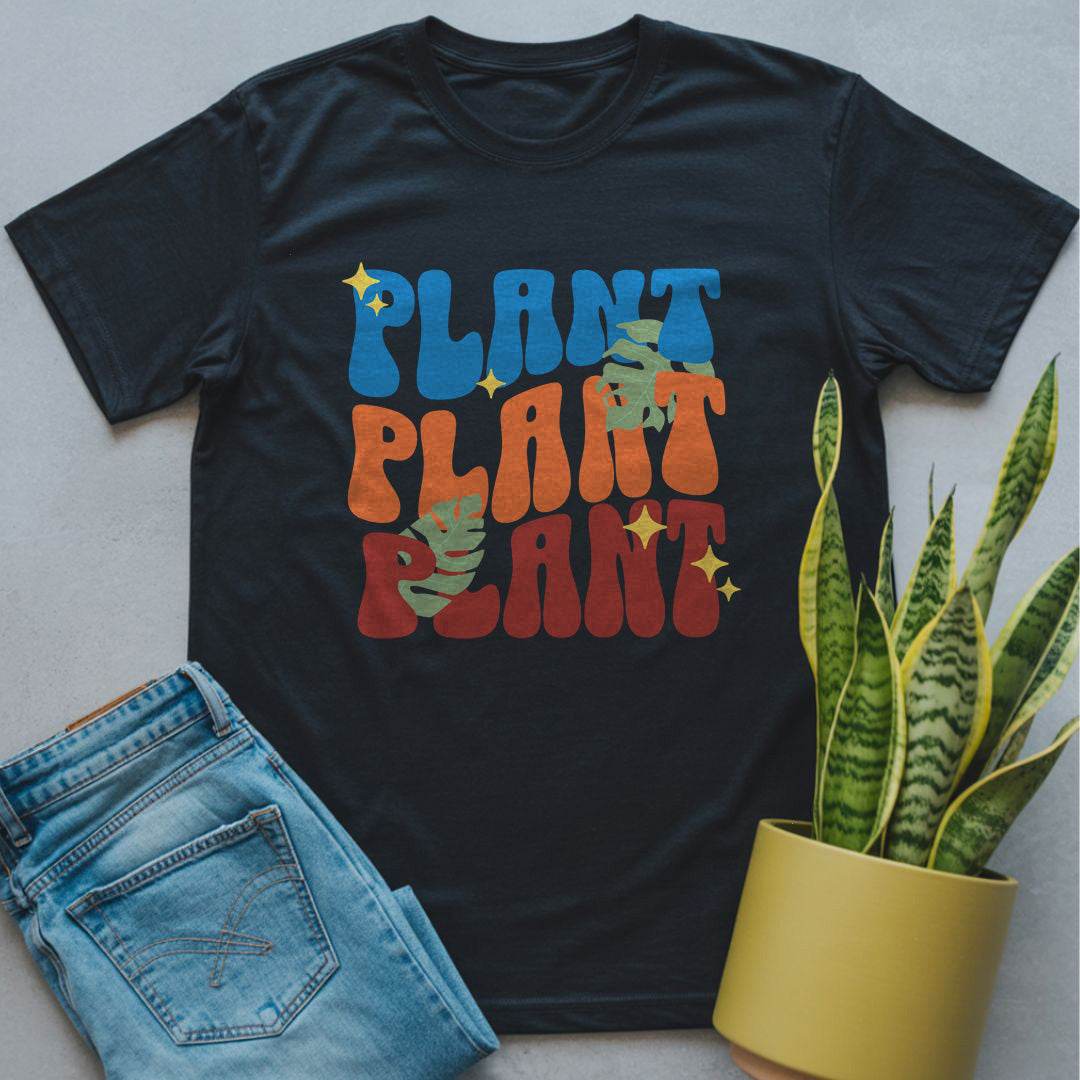 Leafy Plant Bliss Shirt Black / S