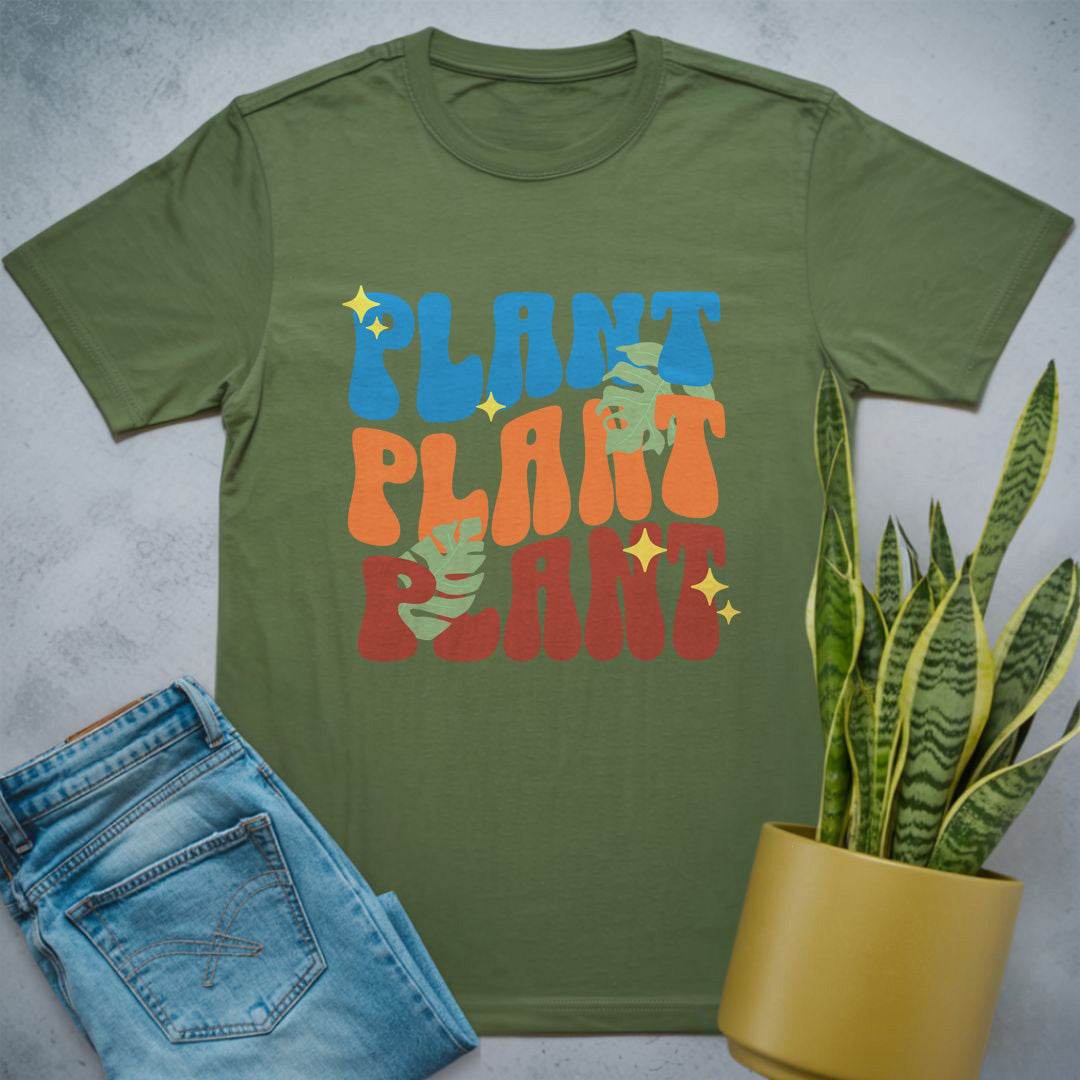 Leafy Plant Bliss Shirt Military Green