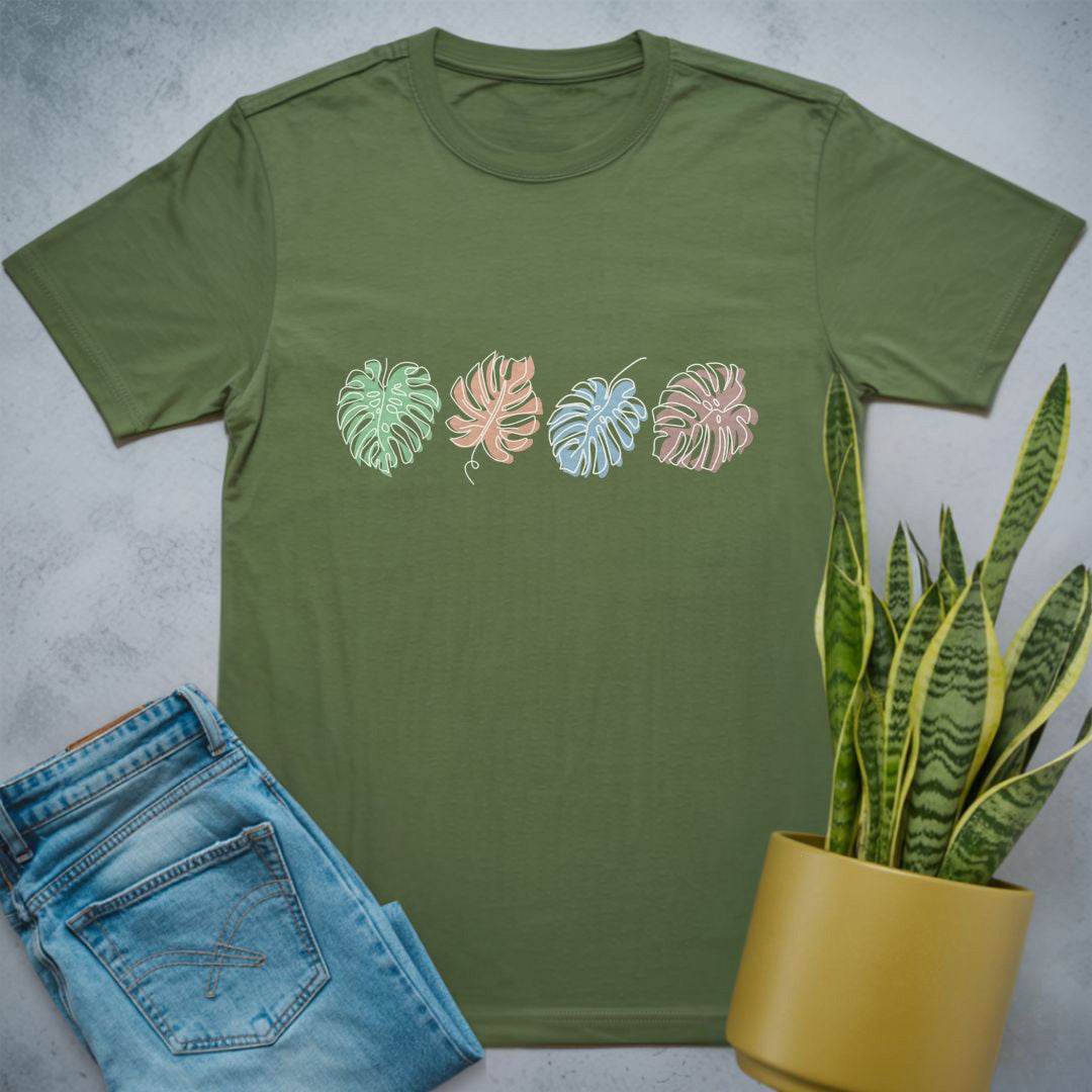 Monstera Magic Shirt Military Green / S
