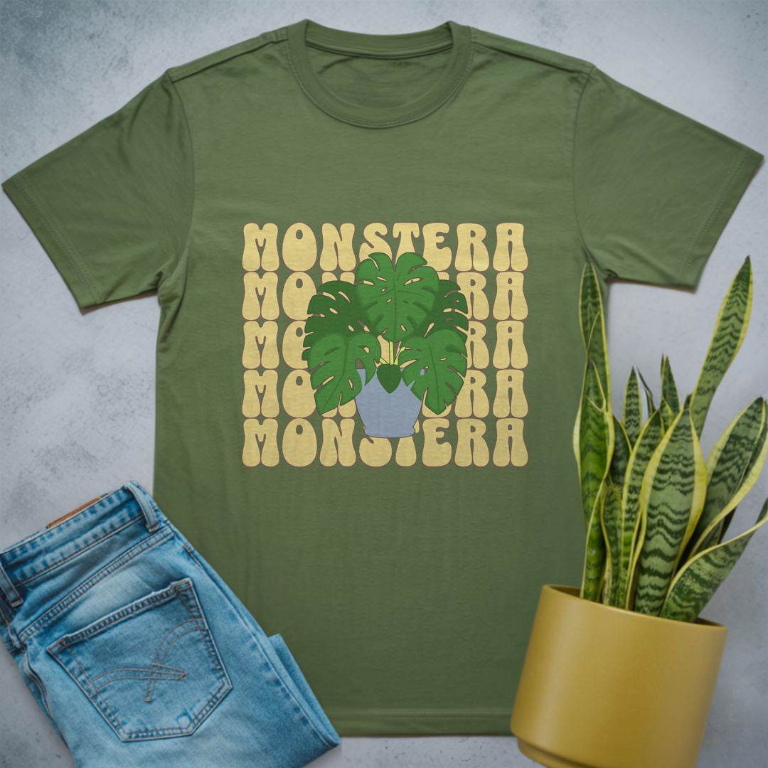 Monstera Paradise Shirt Military Green / S
