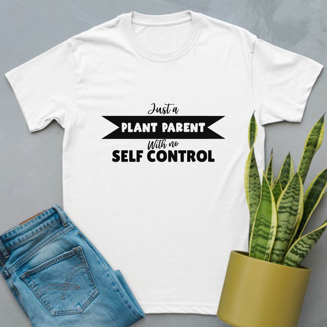 No Self-Control Plant Parent Shirt White / S