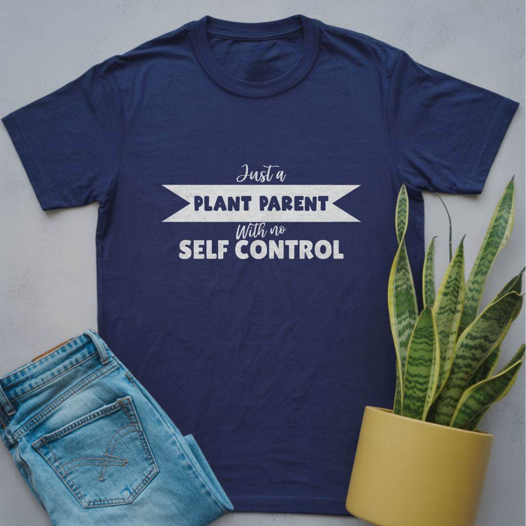 No Self-Control Plant Parent Shirt Navy / S