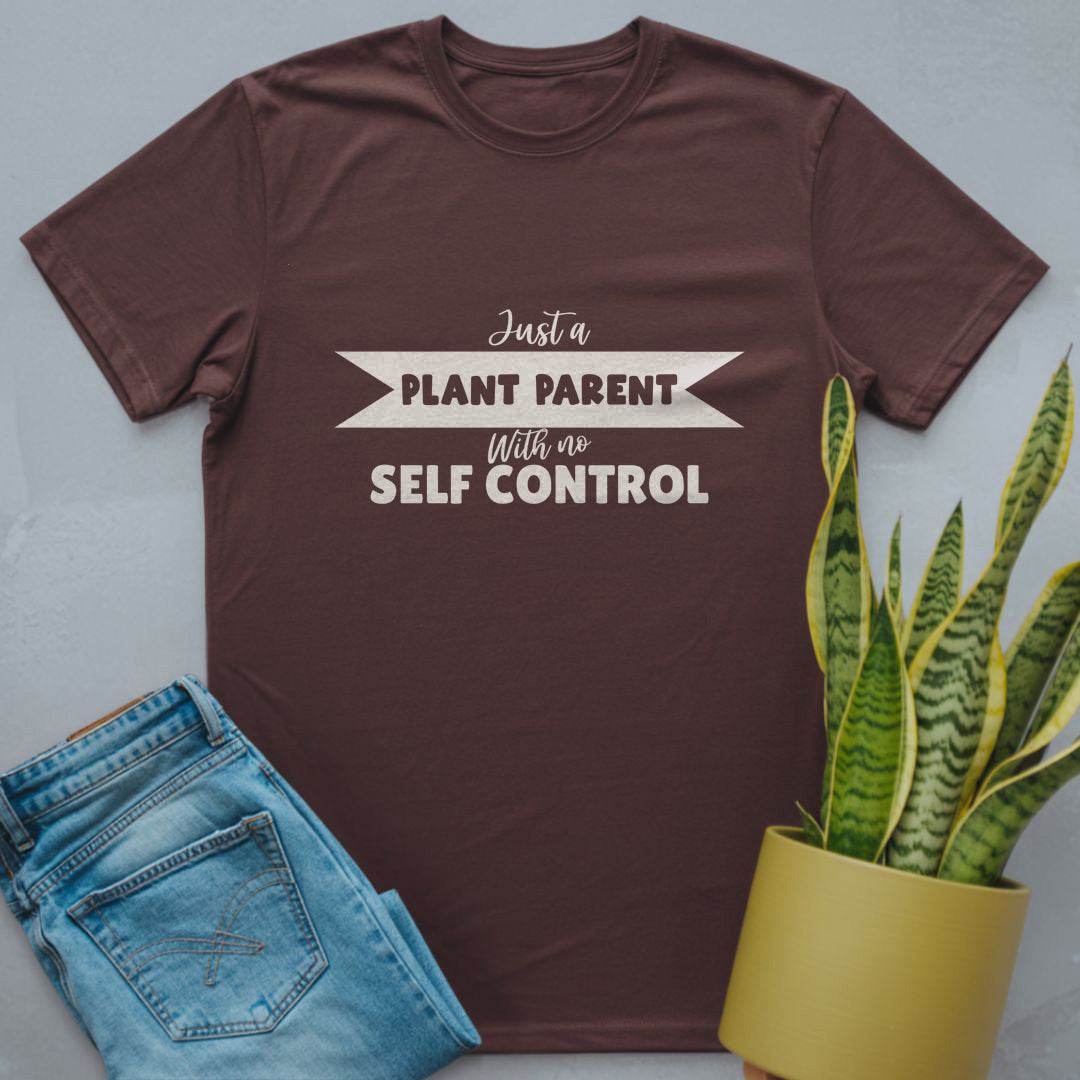 No Self-Control Plant Parent Shirt Dark Chocolate / S