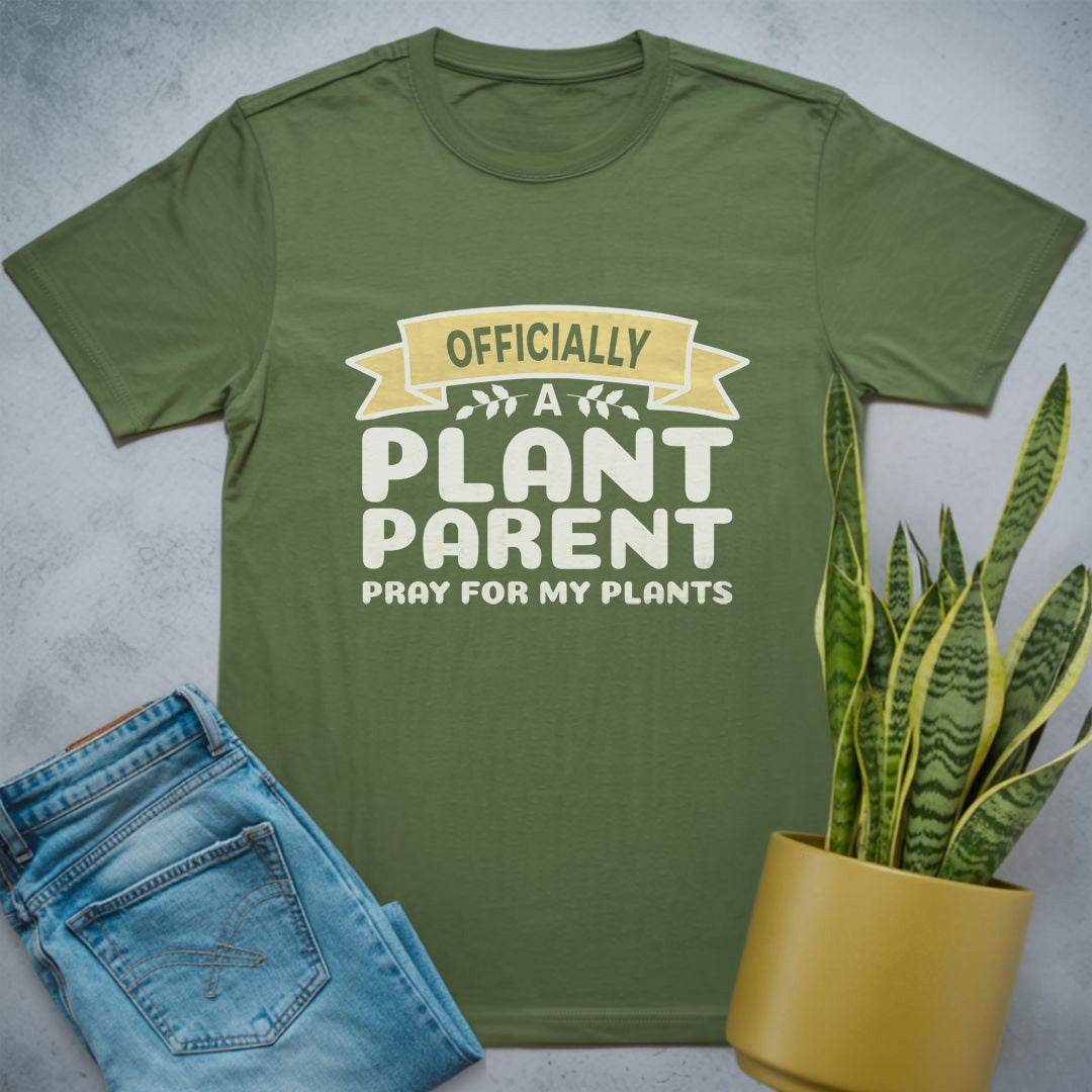 Officially a Plant Parent Shirt Military Green / S