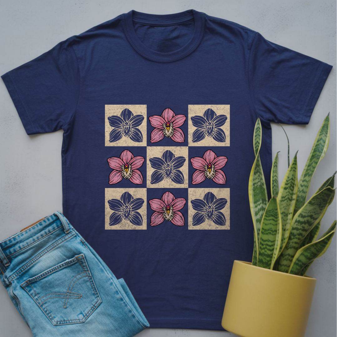 Orchid Grid Delight Shirt Navy / S