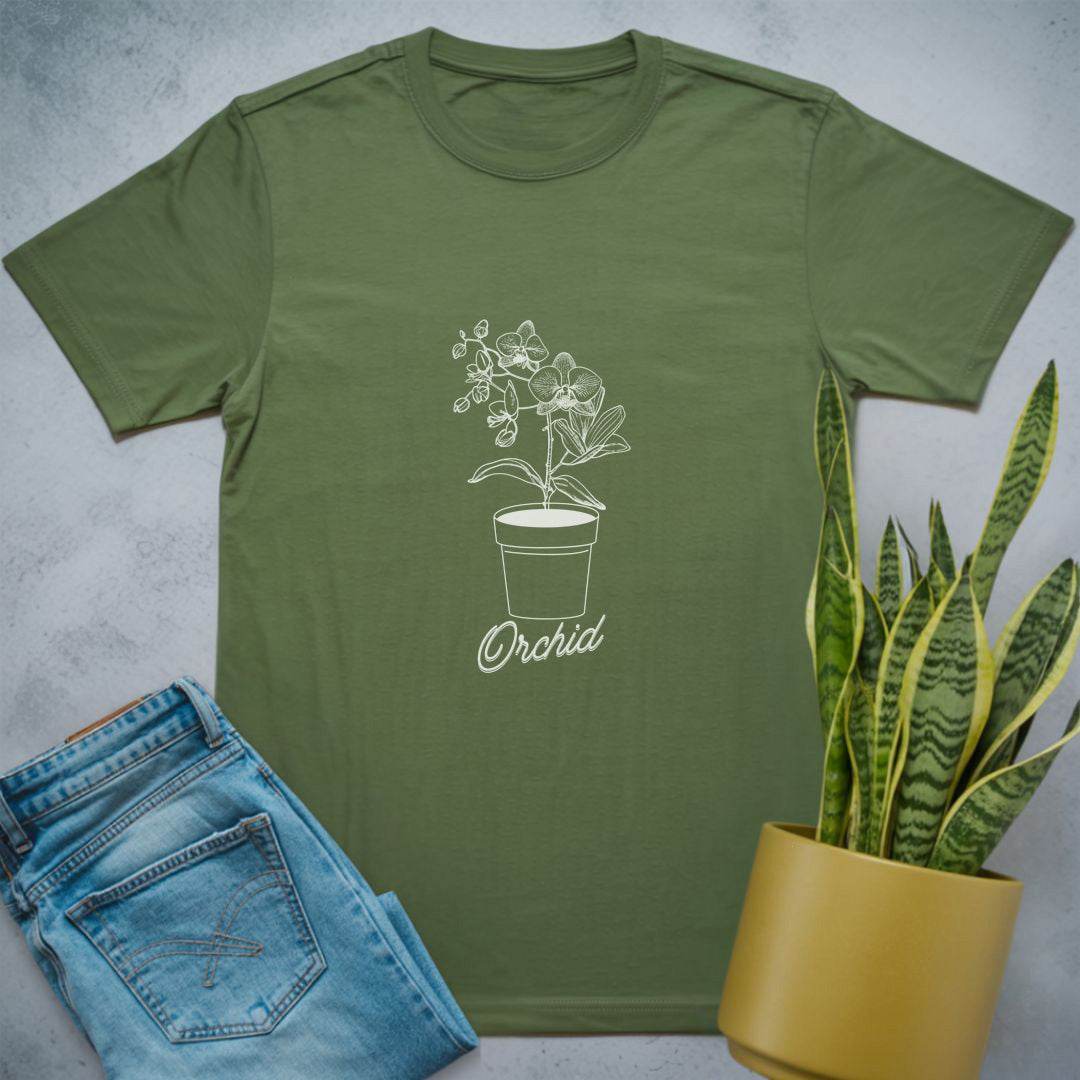 Orchid Love Shirt Military Green / S