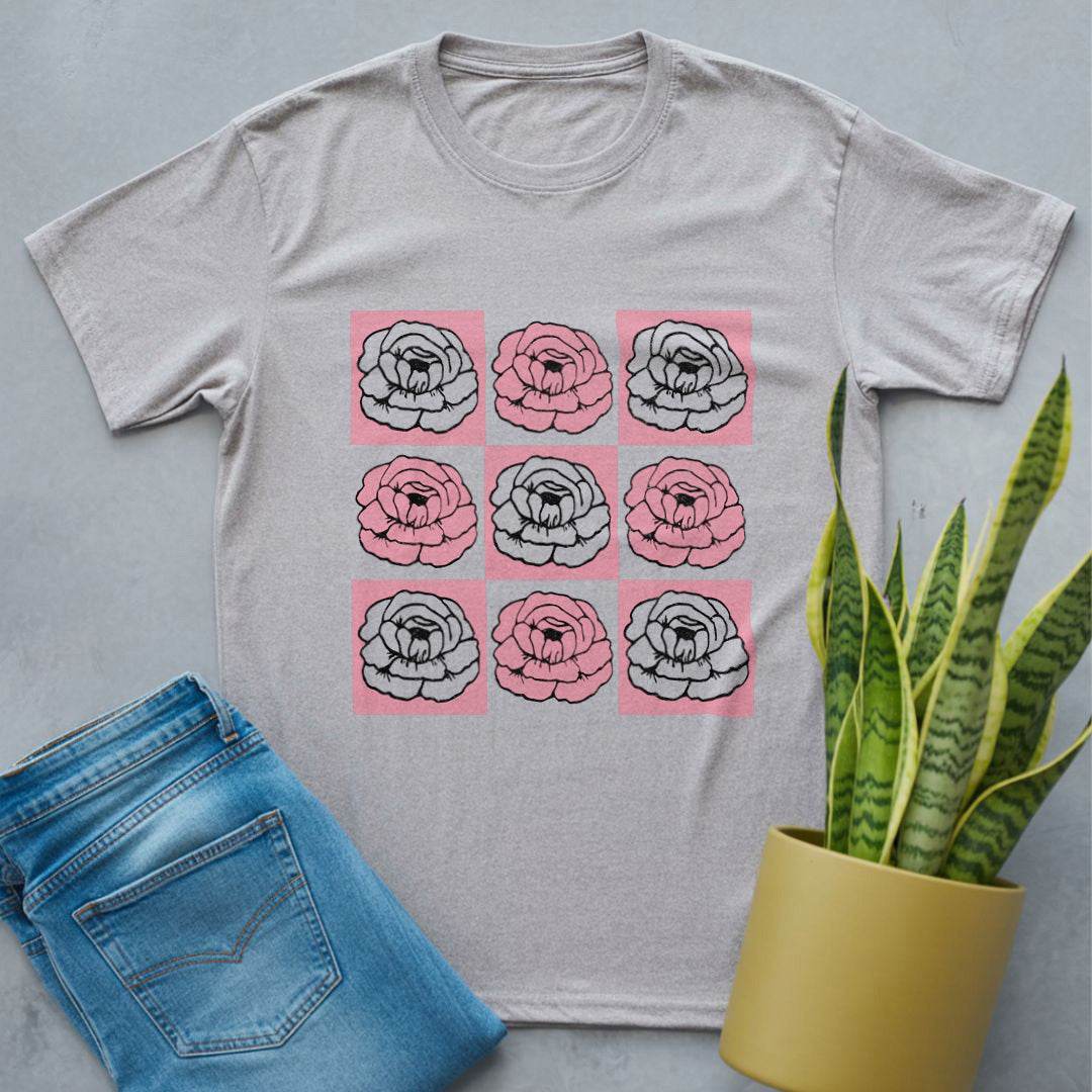 Peony Paradise Shirt Sport Grey / S