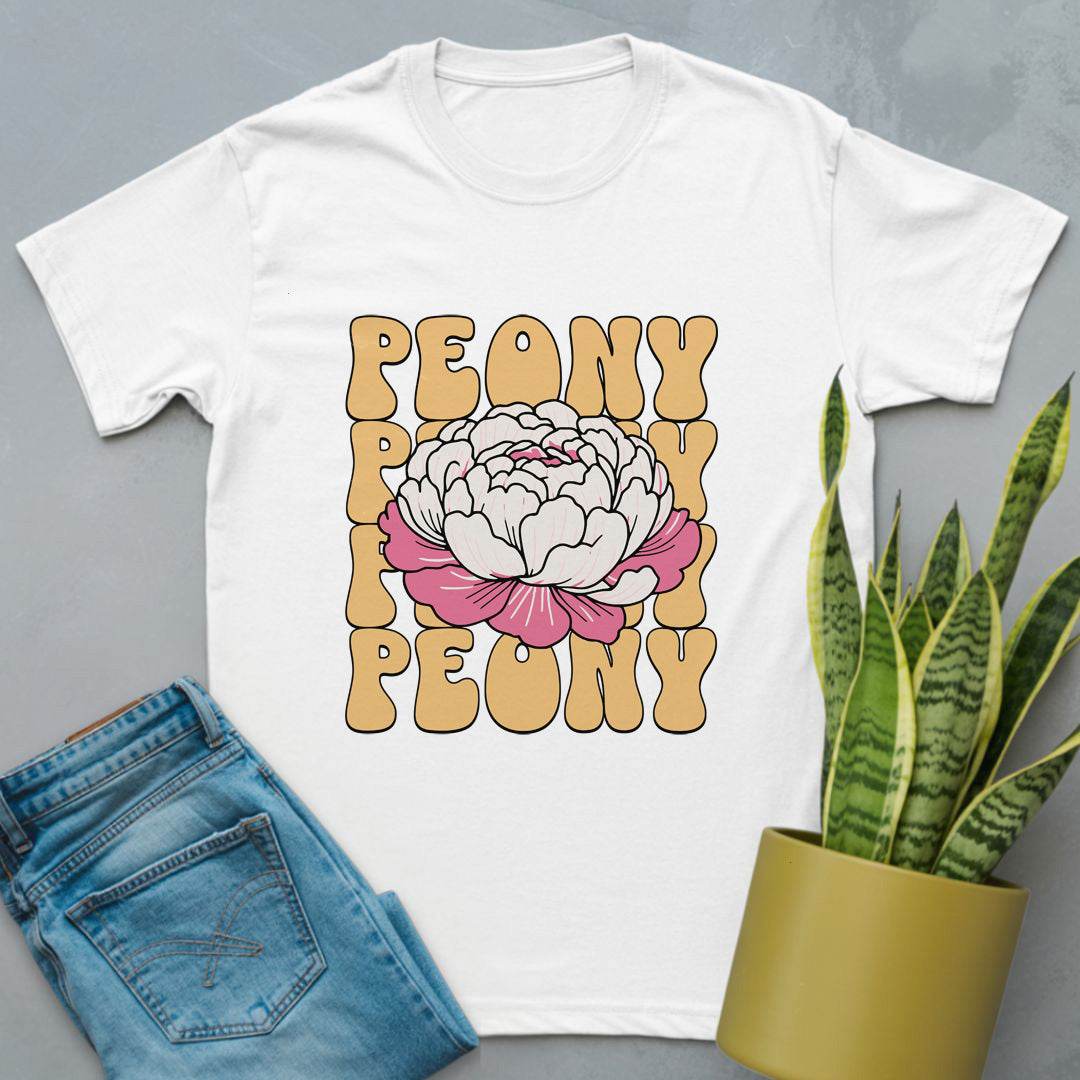 Peony Retro Shirt White / S