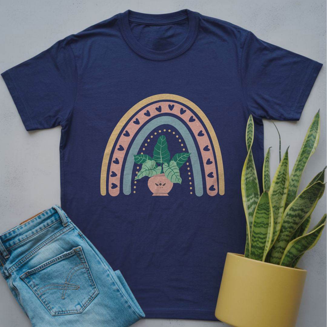 Philodendron Rainbow Lover Shirt Navy / S