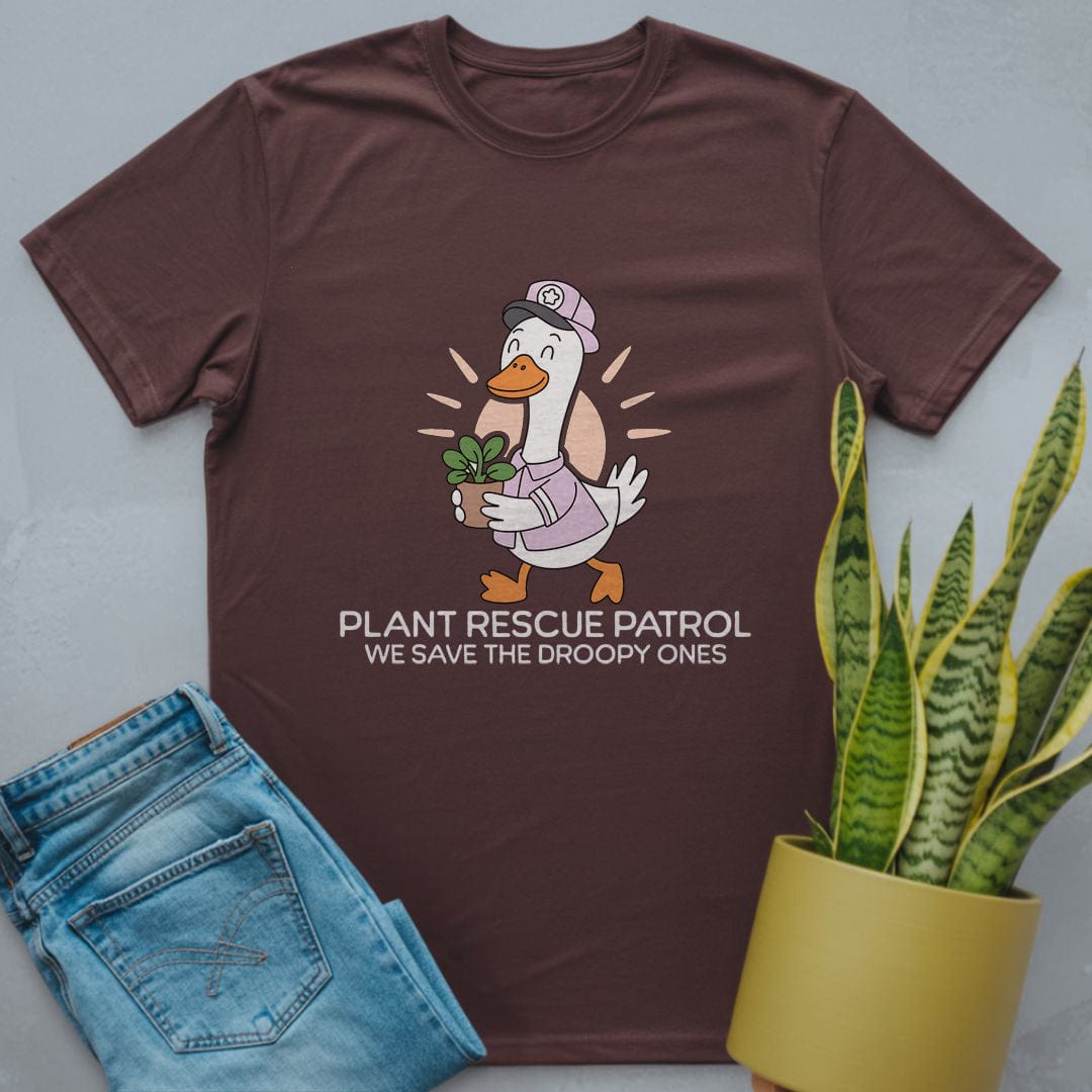 Plant Rescue Patrol Shirt Dark Chocolate / S