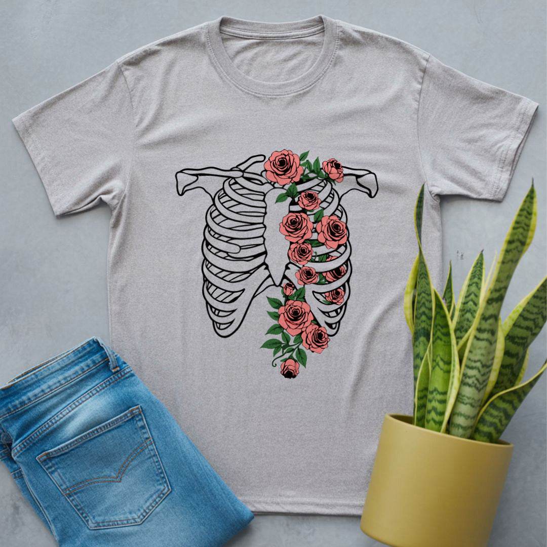 Roses and Ribs Shirt Sport Grey / S