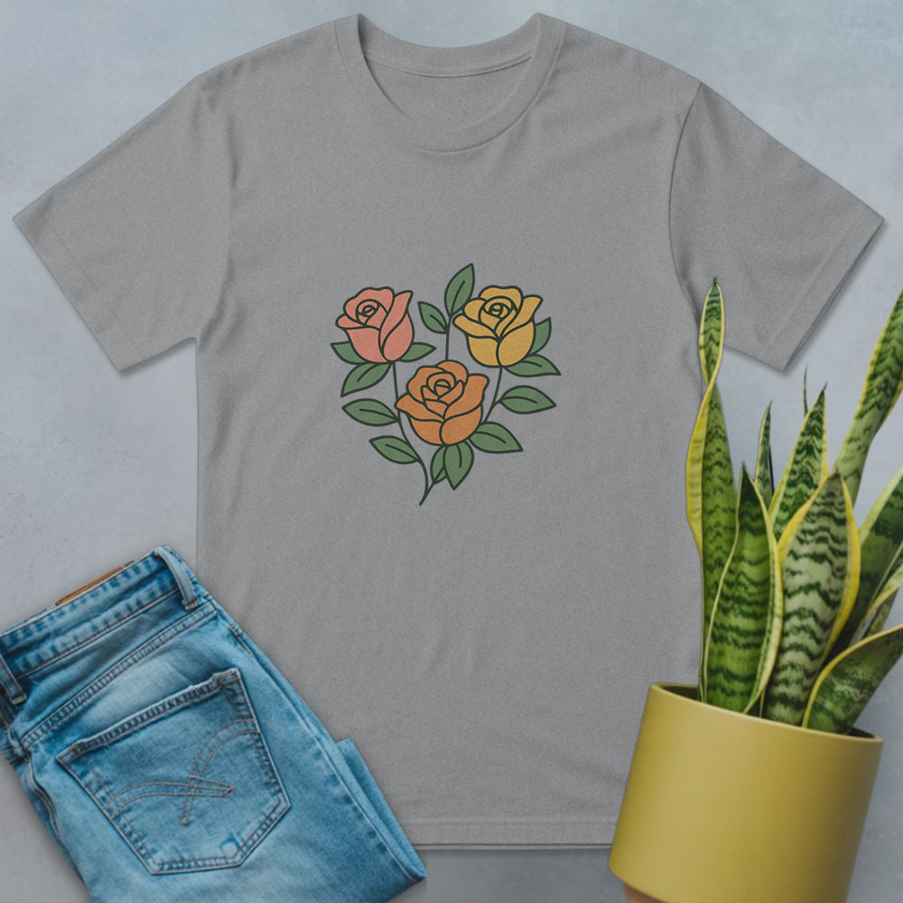 Roses Petals Parade Shirt Sport Grey