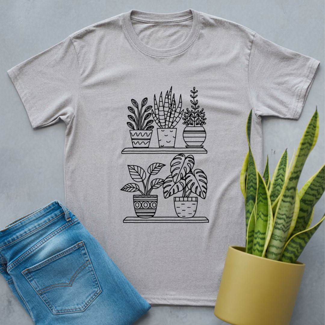 Shelfie of Houseplants Shirt Sport Grey / S