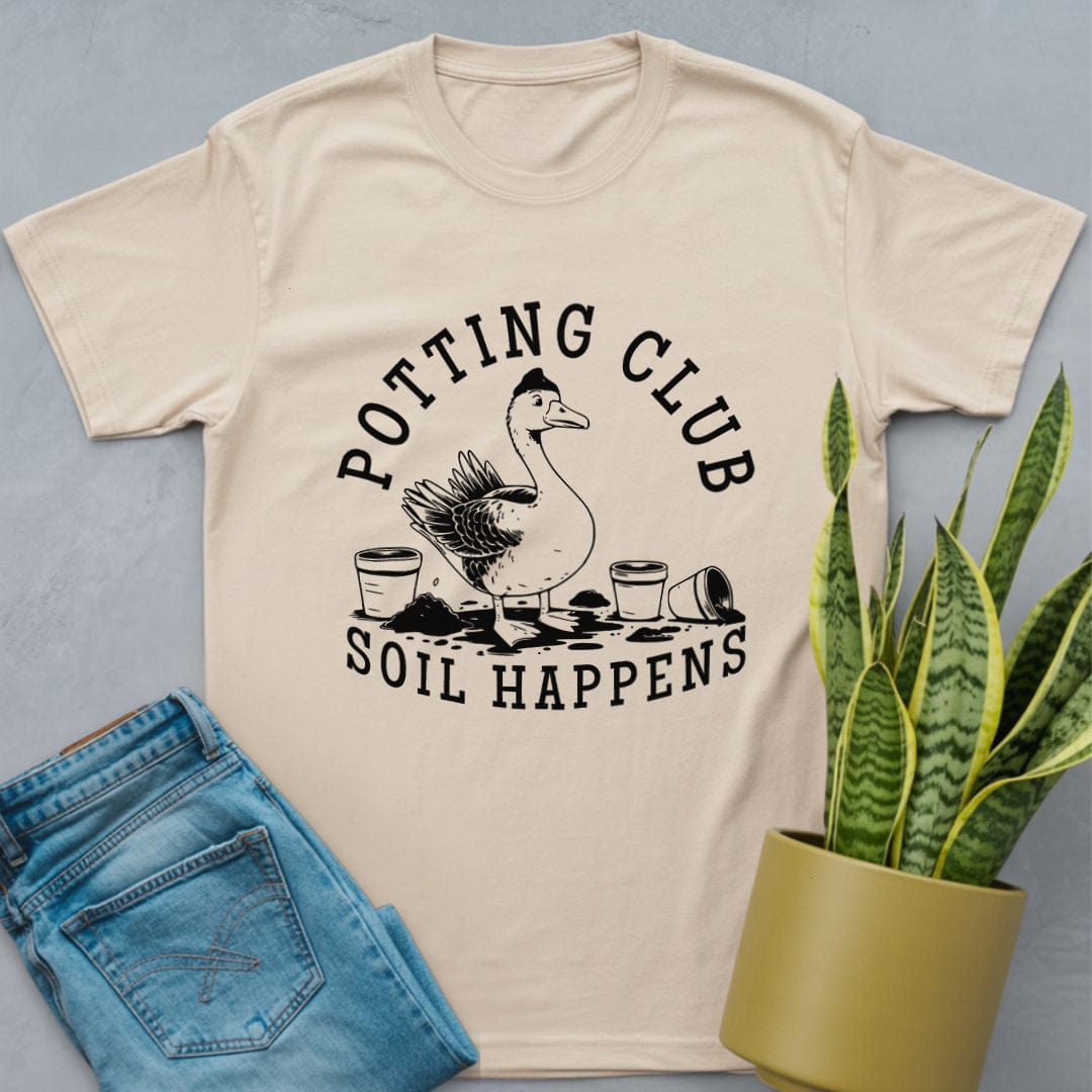 Silly Goose Potting Club Shirt Natural / S