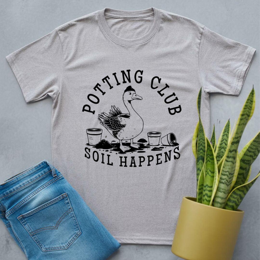 Silly Goose Potting Club Shirt Sport Grey / S