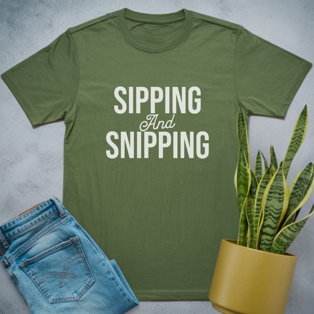 Sipping and Snipping Shirt Military Green / S