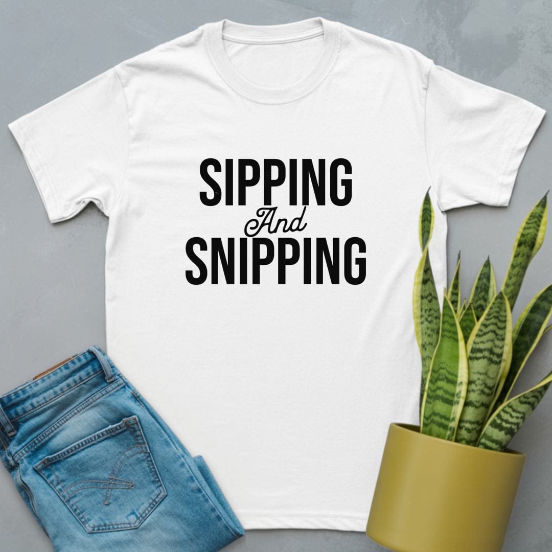 Sipping and Snipping Shirt White / S