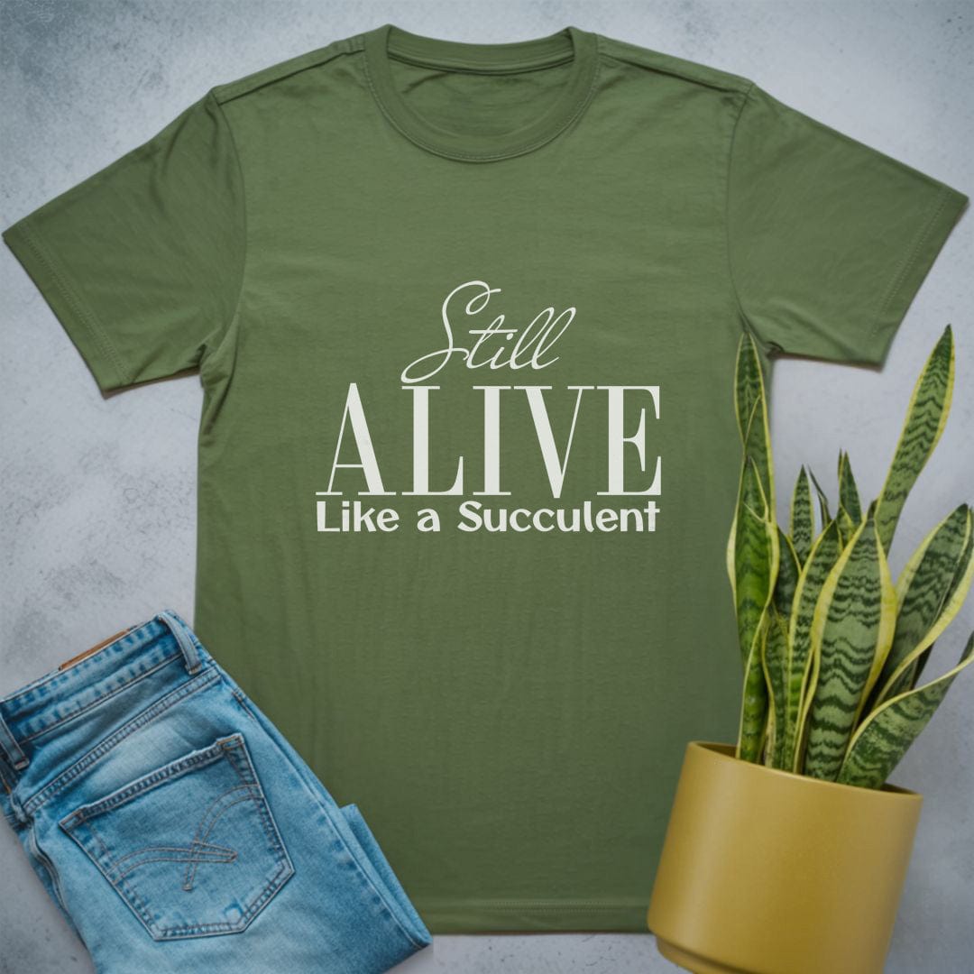 Still Alive Shirt Military Green / S