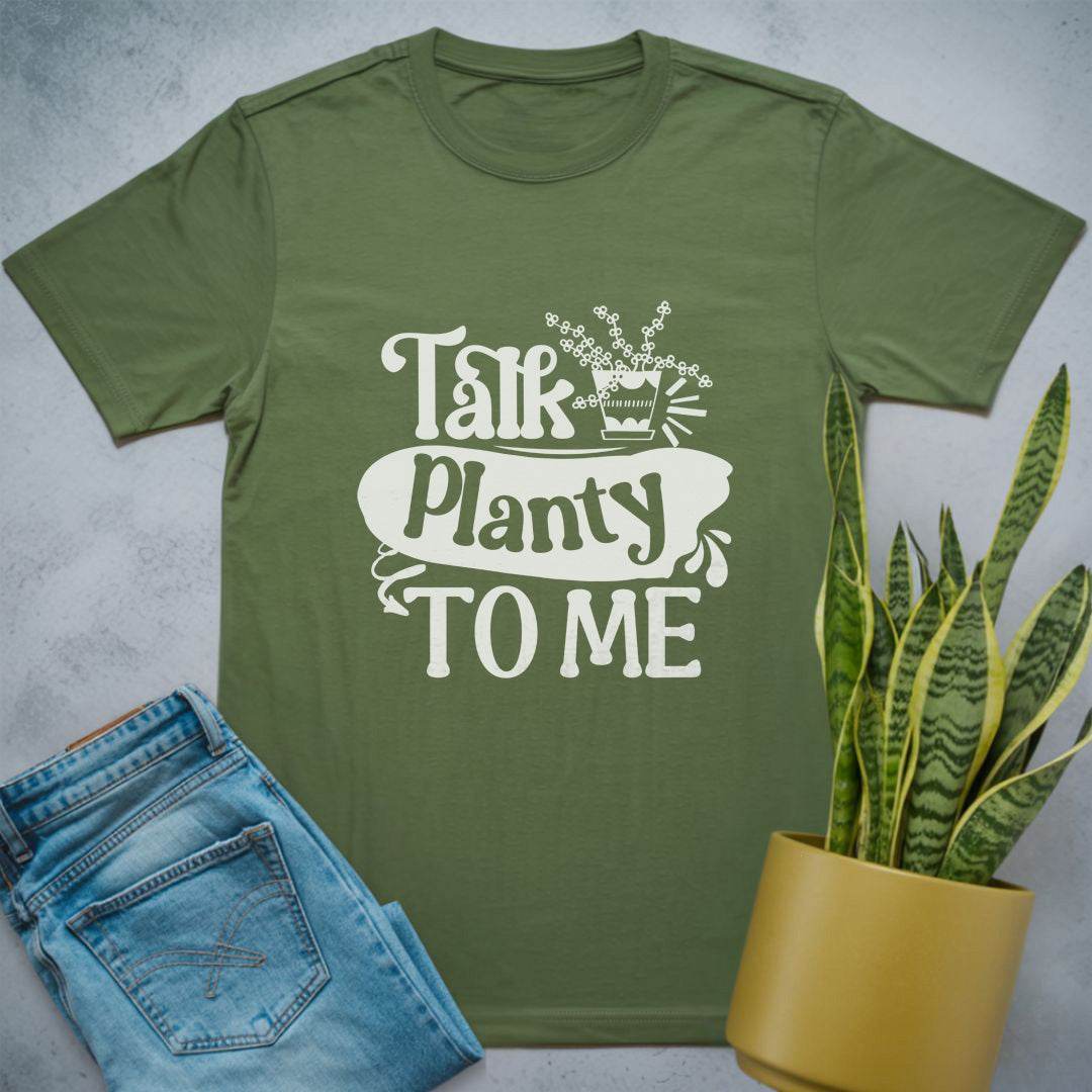 Talk Planty to Me Shirt Military Green / S