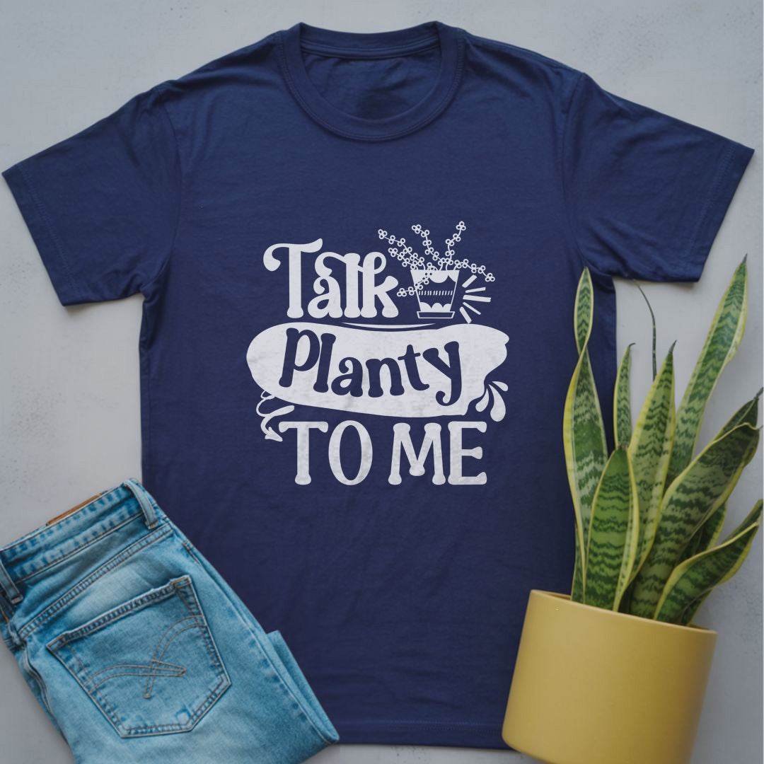 Talk Planty to Me Shirt Navy / S