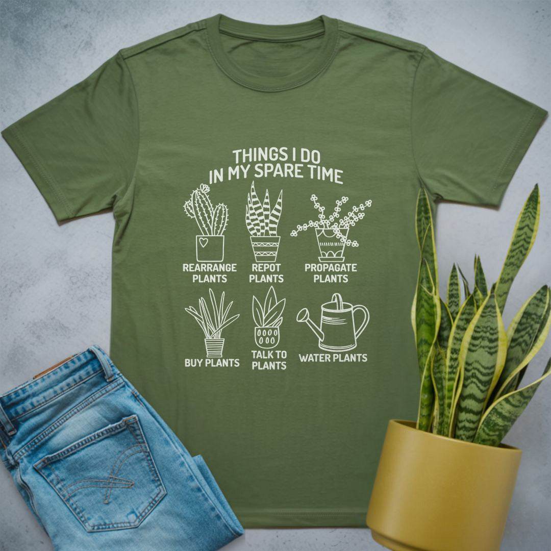 Things I Do in My Spare Time Shirt Military Green / S